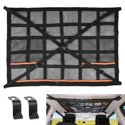 Productafbeelding van Bagagenet voor auto, dakbagagezak, 90x65 cm, universeel, zwart