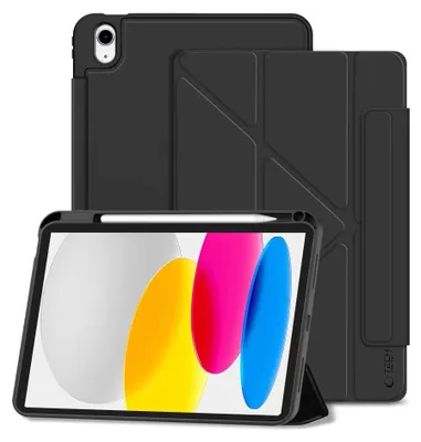Image de Housse de protection avec rabat magnétique pour iPad 11 / 10 (gén. 2025 / 2022), Tech-Protect SC Pen Origami, noir