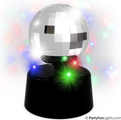 Image de Lampe de table Mini Mirror disco LED rotative