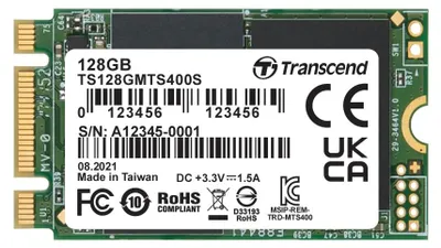 Produktbild von Transcend MTS400 - 128 GB SSD - intern - M.2 2242