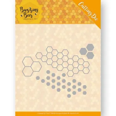 Produktbild von Stanzschablone - Jeanines Art - Buzzing Bees - Bienenwaben
