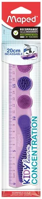 Image de Règle souple Maped Flachlineal KIDY, pour apprendre et développer la concentration, 200 mm, violet