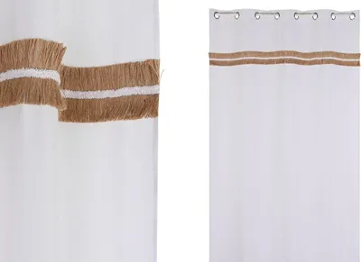Obrázek produktu pro Záclona Home ESPRIT Bílá přírodní 140 x 260 x 260 cm