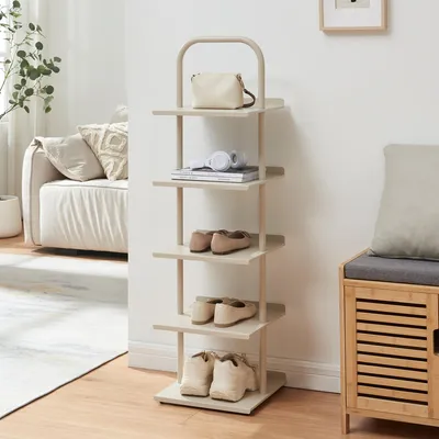 Immagine prodotto di Scarpiera 'Poytya' per 5 paia in acciaio 119 x 34 x 32 cm Champagne
