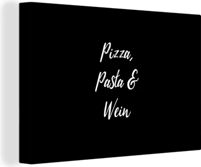 Obrázok produktu pre OneMillionCanvasses® - Maľba na plátne - Obraz na plátne Nástenná maľba na plátne - Citáty - Príslovia - Pizza, cestoviny a víno - Víno - Milovník