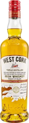 Produktbild von West Cork Single Malt Irish Whiskey Bourbon Cask Finish 700ml 40% Vol.