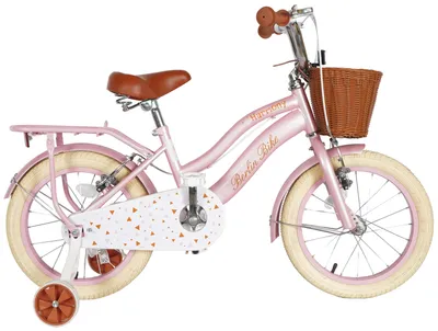 Produktbild von 16 Zoll Kinderfahrrad Mädchenfahrrad Berlin Bike ab 4 Jahren - Fahrrad für Mädchen - Inklusive Stützräder
