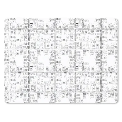 Produktbild von MuchoWow® Mauspad Mousepad Stadtplan - Muster - Schwarz und weiß 40x30 cm - Mousepads - Maus Mat - Pad - Mausunterlage - Anti Rutsch