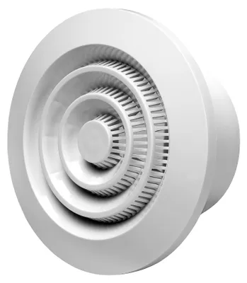 Productafbeelding van Europlast NGA80, ronde plafondventilatie rooster, Ø 80 mm, wit
