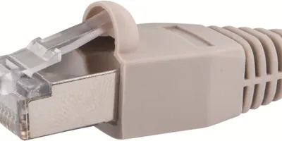 Produktbild von CAT 6 Netzwerkstecker mit Kabelführung grau 10 Stück Schwaiger NWST310531