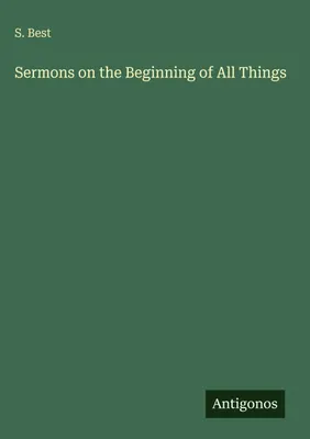 Produktbild von Sermons on the Beginning of All Things