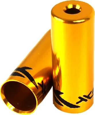 Produktbild von XLC Endkappen für 5mm Außenhüllen Gold 2 Stück