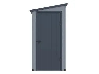 Produktbild von Vente-unique Alberto, Einzelbild, Pultdach, Anthrazit, Harz, Anthrazit, Harz