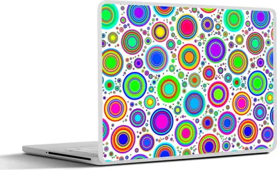 Produktbild von MuchoWow® Laptop Aufkleber Sticker Cover Muster - Punkte - Kreis 30x22 cm - Laptop-Sticker