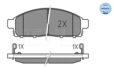 Produktbild von MEYLE 025 245 2916/W Bremsbeläge Vorne für MITSUBISHI L 200 / Triton Pickup (KJ, KK, KL) für FIAT Fullback Pickup (502, 503)