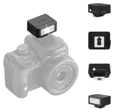 Produktbild von ULANZI SL01 Mini Kamerablitz, GN8 6500K Kamera Speedlite Blitzgeräte, 4 Leistungsstufe (1/81/1), Mini Manueller Flash, Einzelkontakt-Blitzschuh für Nikon, Sony, Fujifilm, Panasonic Kameras