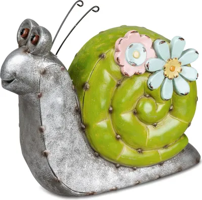 Produktbild von Dekofigur Schnecke METALLOPTIK H. 19cm aus Kunststein Formano Garten S25
