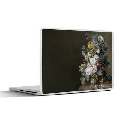 Produktbild von MuchoWow® Laptop Aufkleber Sticker Cover Blumen - Eelke Jelles Eelkema - Alte Meister 32.5x23.5 cm - Sticker für Laptop - Selbstklebend