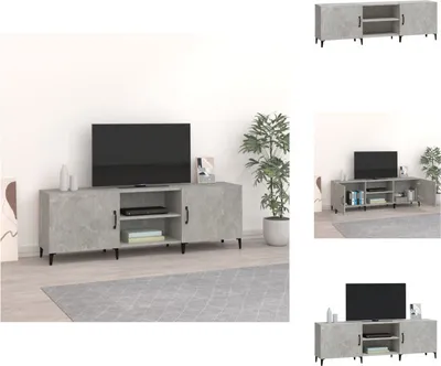 Obrázok produktu pre vidaXL TV skrinka betónová sivá 150x30x50 cm materiál na báze dreva - TV nábytok