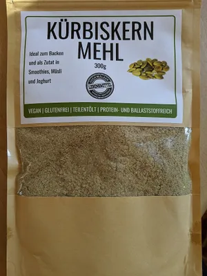 Produktbild von Kürbiskernmehl 300g zum Backen oder im Smoothie