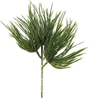 Produktbild von artplants.de Deko Zweig Pinie TANNAN, beschneit, 25 cm - Küntslicher Pinienzweig