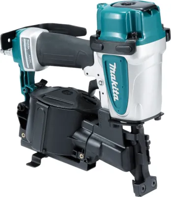 A studio shot of a pneumatic nail gun.