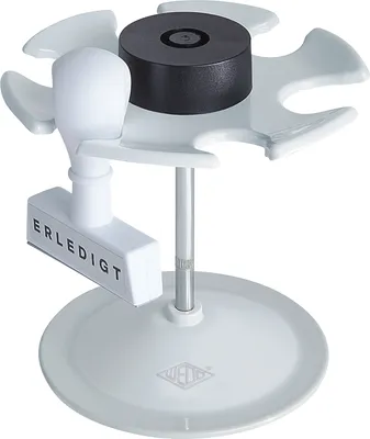 Produktbild von Stempelträger rund für 6 Stempel lichtgrau Packung mit 50 Stück