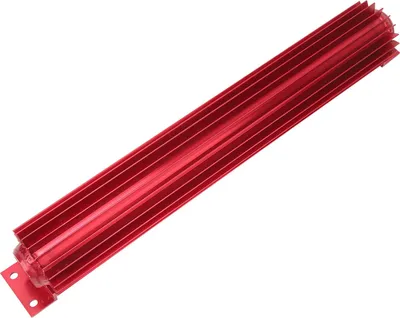 Obrázok produktu pre 18 palcový hliníkový chladič oleja prevodovky Rýchle chladenie Eloxovaný univerzálny pre auto červený