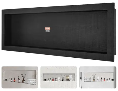 Immagine prodotto di VEVOR Nicchia a muro 10x40,64x127cm Nicchia doccia Piastrellabile Monostrato impermeabile Installazione nicchia Materiale pannello posteriore (XPS, legno, cemento) Adatto per bagno Camera da letto Studio