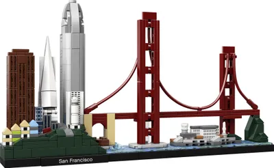 Produktbild von LEGO 21043 Architecture San Francisco Modellbausatz für Erwachsene und Teenager, tolles Geschenk, Skyline-Kollektion mit Golden Gate Bridge