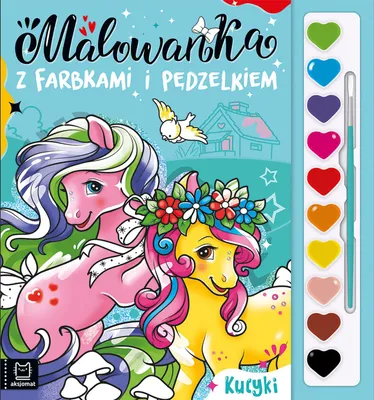 Obrázek produktu pro Malowanka z farbkami i pędzelkiem Kucyki 37989