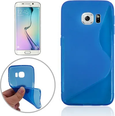 Produktbild von Handyhülle TPU Case für Handy Samsung Galaxy S6 Edge SM-G925 Blau