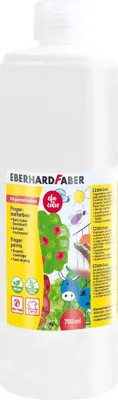 Image de EBERHARD FABER 578901 EBERHARD FABER peinture au doigt EFA Color, blanc, 750 ml