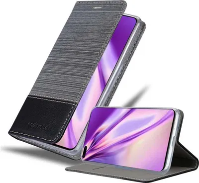 Obrázok produktu pre Cadorabo puzdro pre Huawei P40 ochranné puzdro v sivej farbe puzdro na mobilný telefón obal na knihu