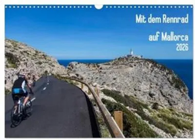 Image de En vélo de course à Majorque (calendrier mural 2026 horizontal A3), calendrier mensuel CALVENDO