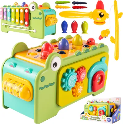 Produktbild von Malplay Lehrwürfel Würfel pädagogisches Montessori Labyrinth bunte Zimbeln ab 18 Monaten Kreativ Geschenk