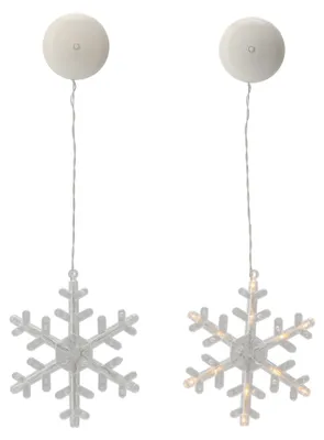 Productafbeelding van Aga, hangende kerstverlichting met LED-lampjes voor het raam, sneeuwvlokdesign