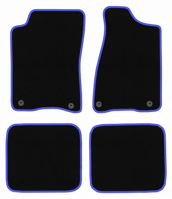 Immagine prodotto di Tappetini in moquette per Audi 80 B3 1986-1991 (berlina) – set 4 pezzi, nero/blu, su misura – Wielganizator CARLUX