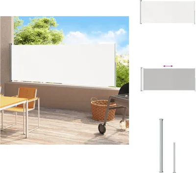Obrázok produktu pre vidaXL Bočná markíza 220x500 cm krémová - Slnečníky a tienidlá