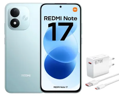 Produktbild von XIAOMI REDMI NOTE 17 4G Smartphone 6/256GB Blau mit 67W-Ladegerät