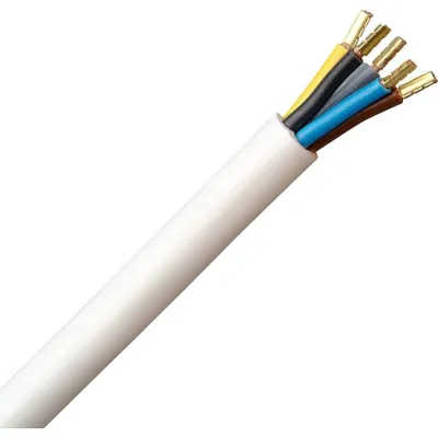 Produktbild von Anschlusskabel H05VV-F, 5-adrig, 2,5 mm², 5 Meter, weiß