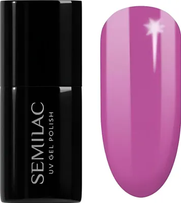 Zdjęcie produktu dla Lakier hybrydowy UV Semilac 601 Neon Pink Punch 7ml