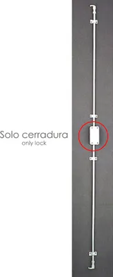 Image de Serrure à crémone sans clé 93/ Blanc