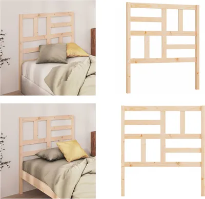 Produktbild von vidaXL Kopfteil 96x4x104 cm Massivholz Kiefer - Kopfteil - Kopfteile - Bettkopfteil - Holzkopfteil