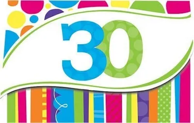 Produktbild von 30. Geburtstag 8 Einladungskarten