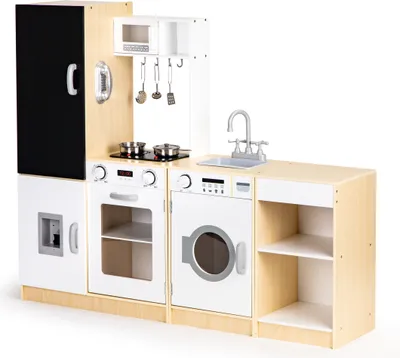 Produktbild von Homelux XXL-Kinderküche aus Holz mit LED-Beleuchtung
