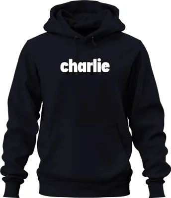 Obrázek produktu pro Charlie Writing Charlie Kirk Protest Republican Patriot Uni mikina s kapucí, Navy, M