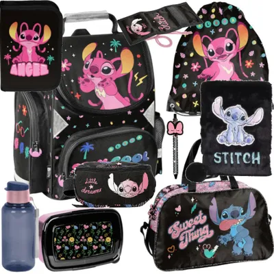 Produktbild von Mega Schulset XXL – Stitch Disney | 10-teiliges Schulranzen-Set Für Jungen & Mädchen Klasse 1–4