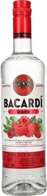 Produktbild von Bacardi Razz Rum mit Himbeeraroma 27% vol. (0,7L Flasche)