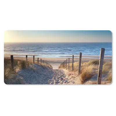 Produktbild von MuchoWow® Mauspad Mousepad Sand - Strand - Düne - Meer - Sommer 60x30 cm - Mousepads - Maus Mat - Pad - Mausunterlage - Nachhaltig
